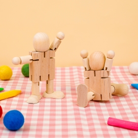 [오아트] 움직이는 나무 인형(목각인형/관절인형/장식품/KC인증)