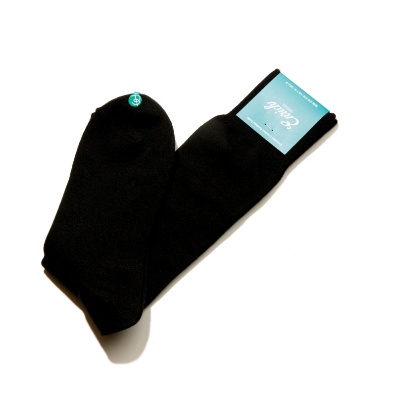 [Enrich] Bamboo Socks - Black Solid