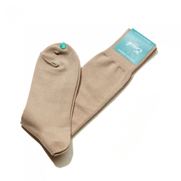 [Enrich] Bamboo Socks - Beige Solid
