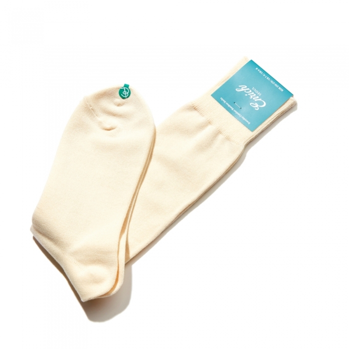 [Enrich] Bamboo Socks - Ivory Solid