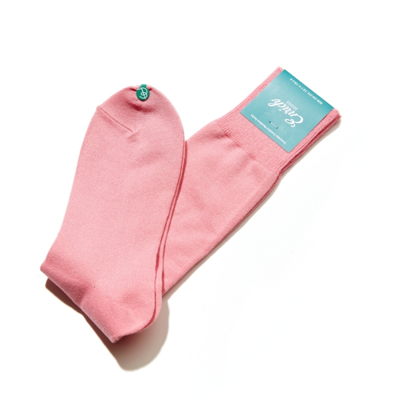 [Enrich] Bamboo Socks - Pink Solid