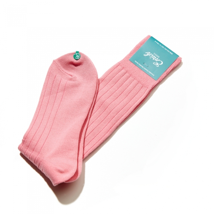 [Enrich] Bamboo Socks - Pink Rib