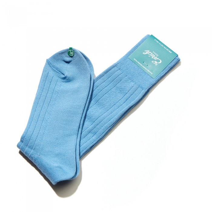 [Enrich] Bamboo Socks - Skyblue Diamond Rib