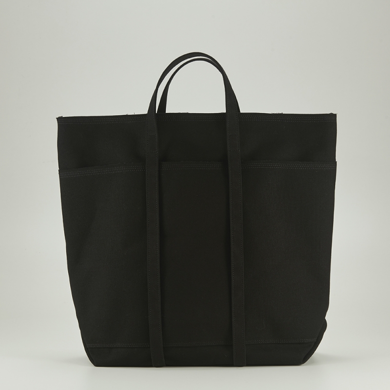 [Enrich]  6 POCKET CANVAS TOTEBAG -  BLACK