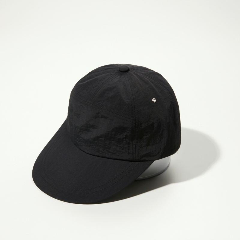 [Enrich]  7 Panel Fashion Cap - all black