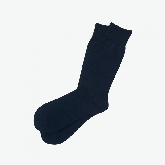 [Enrich] Bamboo Crew Socks - Navy Solid