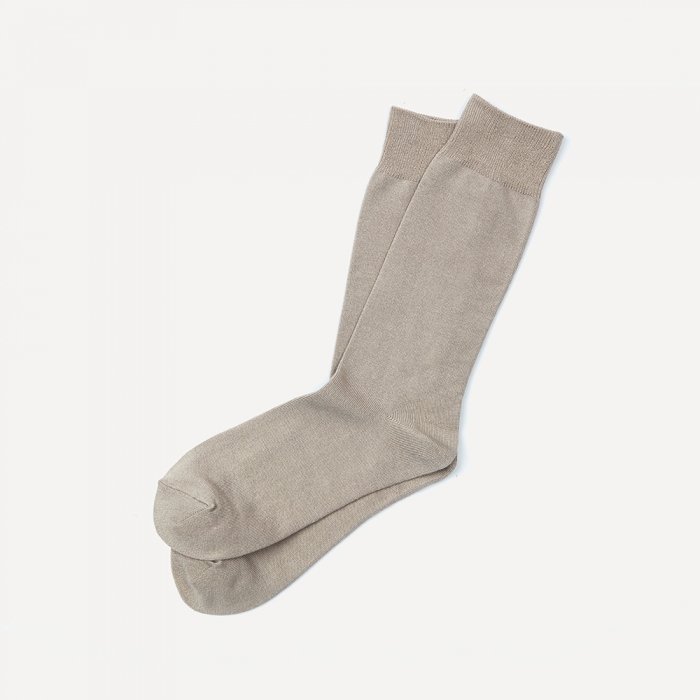 [Enrich] Bamboo Crew Socks - Oatmeal Solid
