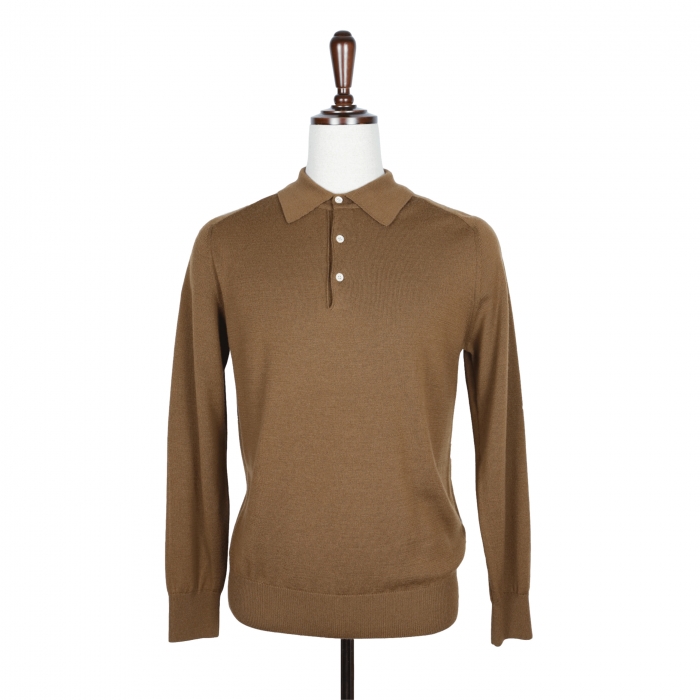 [E.enough] Raglan Collar Knit - Roasted Almond (Merino wool 100%)