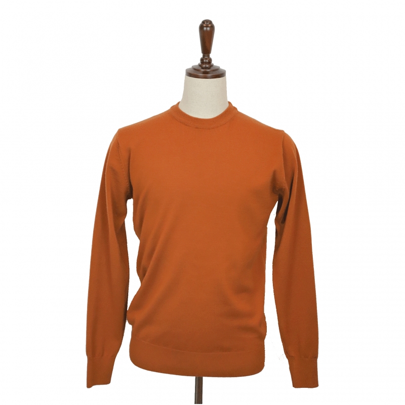 [E.enough]  Round Sweater - Auburn (Merino wool 100%)