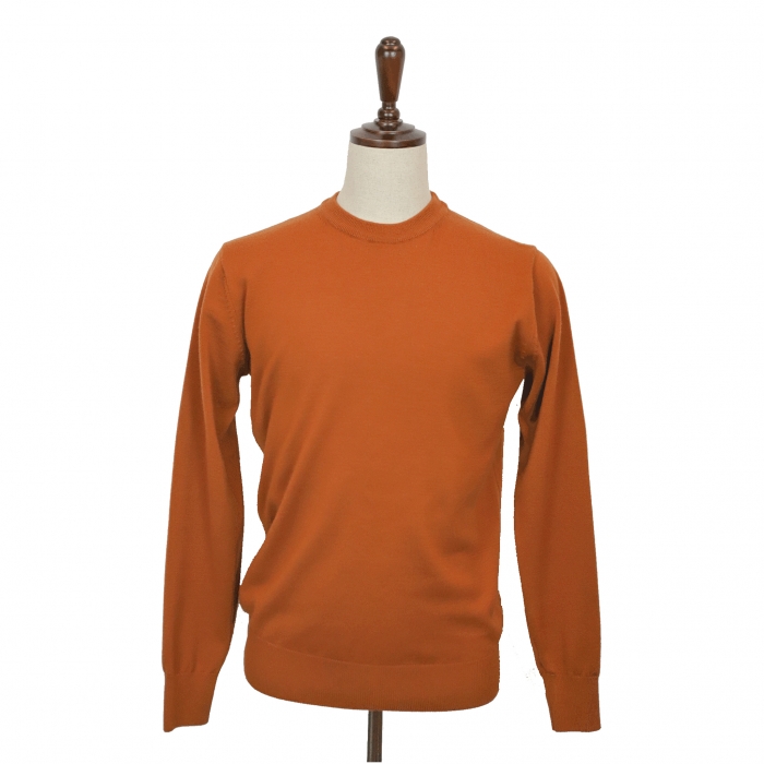 [E.enough]  Round Sweater - Auburn (Merino wool 100%)