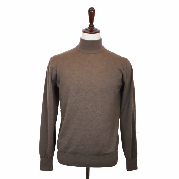 [E.enough] Half Neck Sweater - Wood Burned (Merino wool 100%)