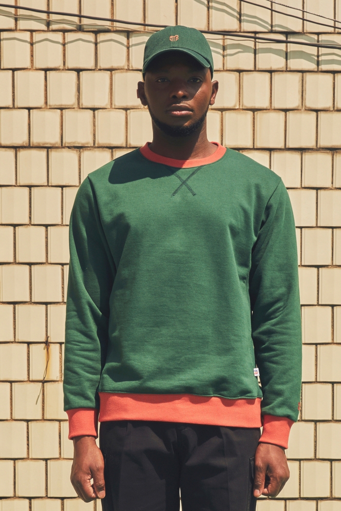 [SEGRETO] comfortable coloring sweatshirt(Green)