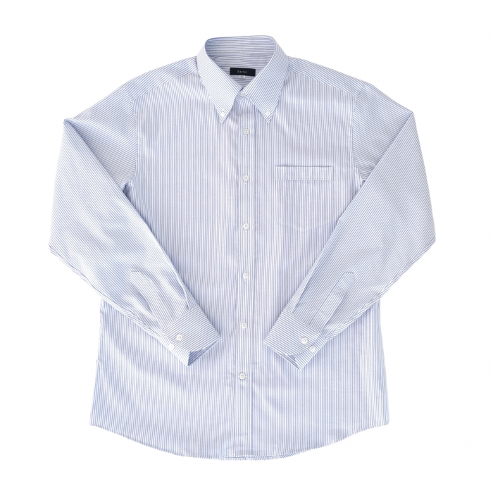 [Sarno] Oxford Button-down Shirt Stripe blue [옥스포드셔츠 스트라이프블루]