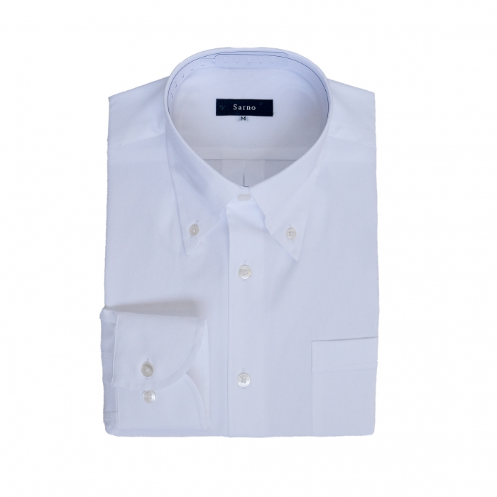 [Sarno] Button-down Shirt White [버튼다운셔츠 화이트]