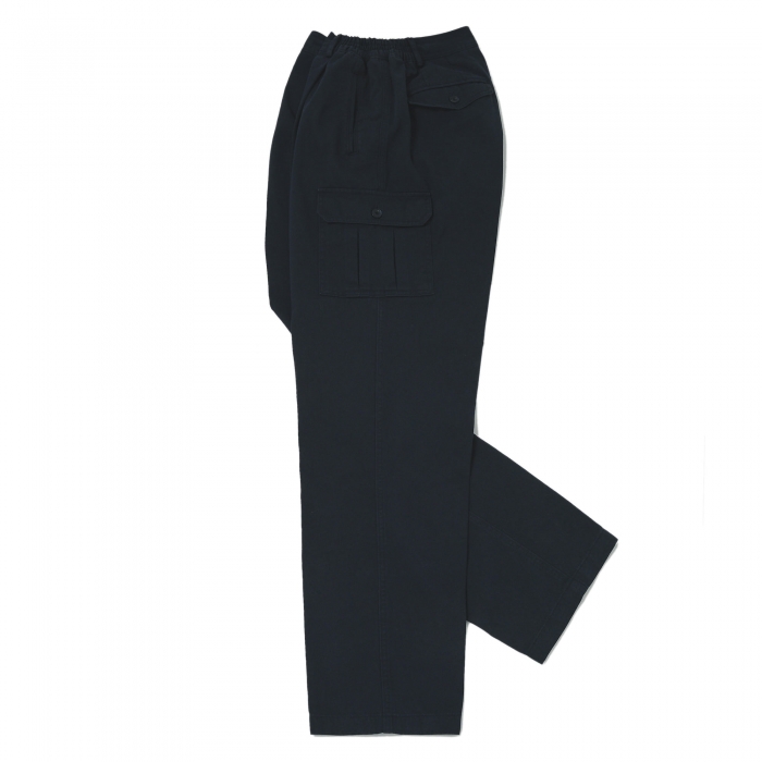 [SEGRETO] comfortable washed cargo pants (Navy)