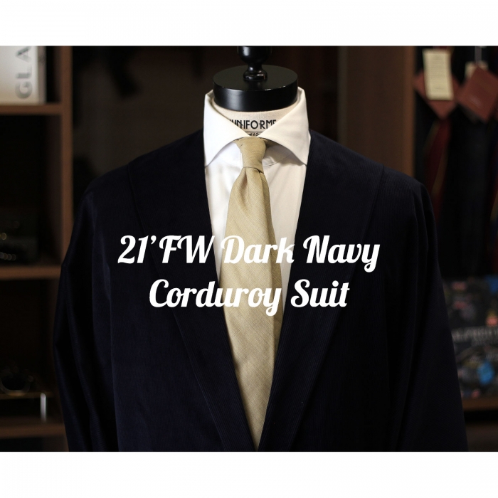 루니포르메 '21'FW Dark Navy Corduroy Suit' MTO