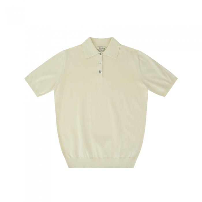 [Bellief] Essential cotton Polo Knit (Ecru)