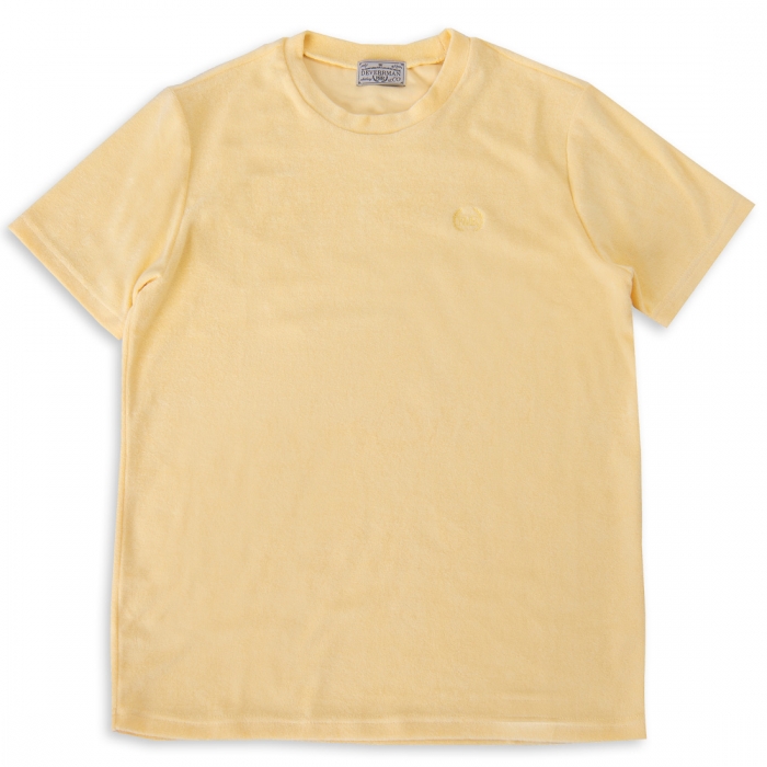 [DEVERRMAN] terry cotton emblem T shirt (lemon)