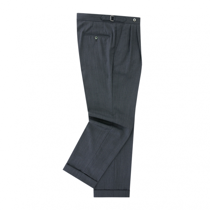 [Bellief] 22FW Wool soft adjust 2Pleats Easy Trousers (Gray)