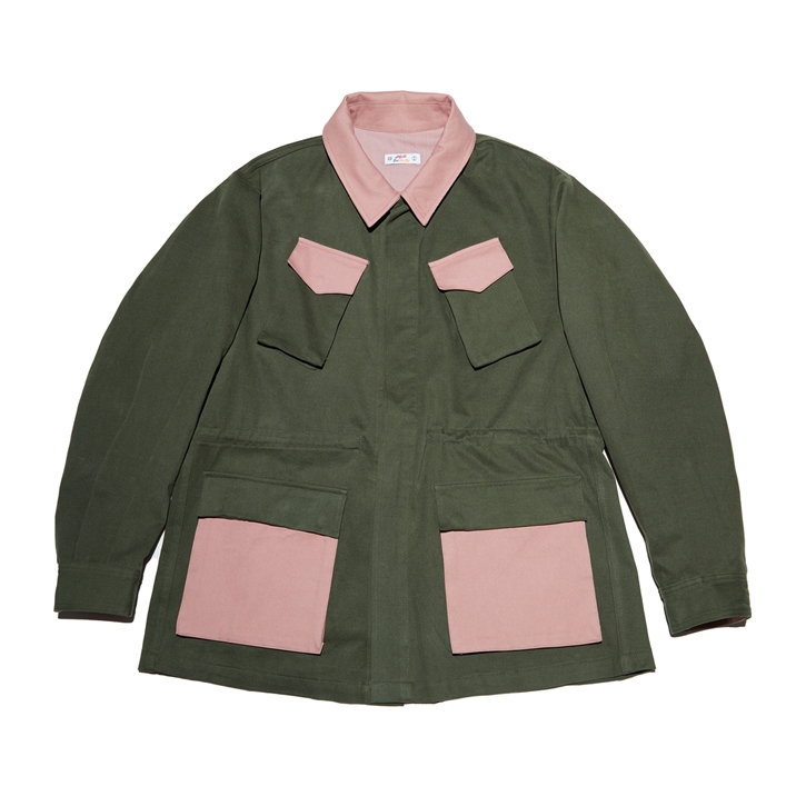 [SEGRETO] Coloring field jacket (khaki)
