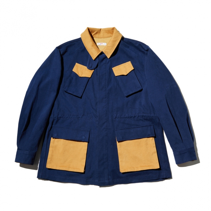 [SEGRETO] Coloring field jacket (navy)