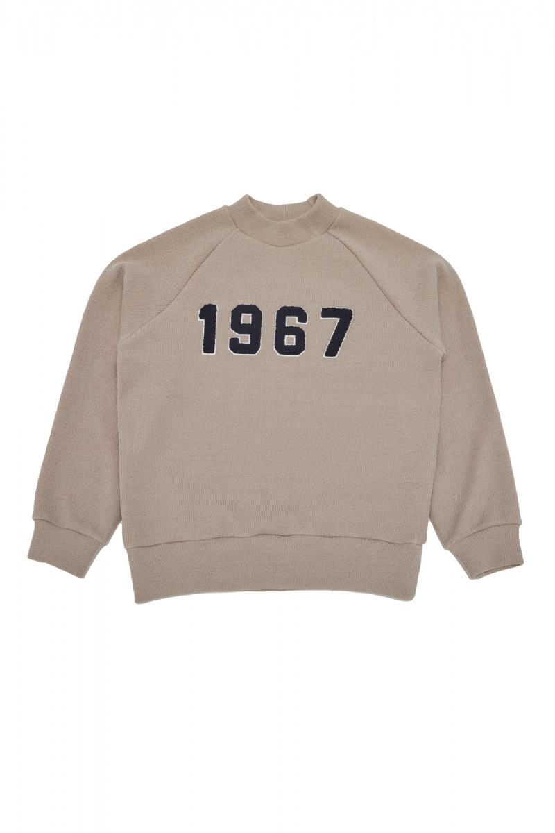 [SEGRETO] 1967 RAGLAN KNIT (half-neck) beige navy