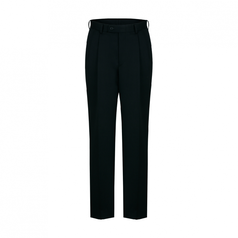 [SLOUCHY]  Two Pleats Wool Trousers (Marlin)