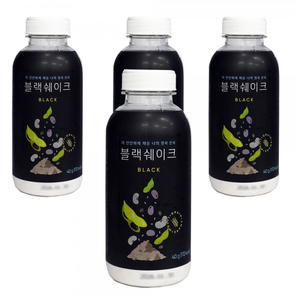 원픽 블랙 쉐이크 선식 가루 4개 원픽 블랙 쉐이크 선식 가루 4개