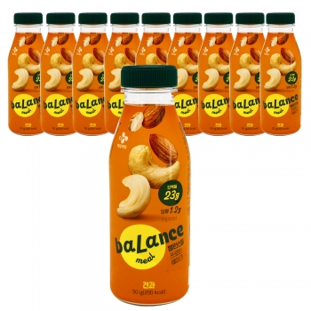 밸런스밀 견과 10개 선식 프로틴 쉐이크 식사대용