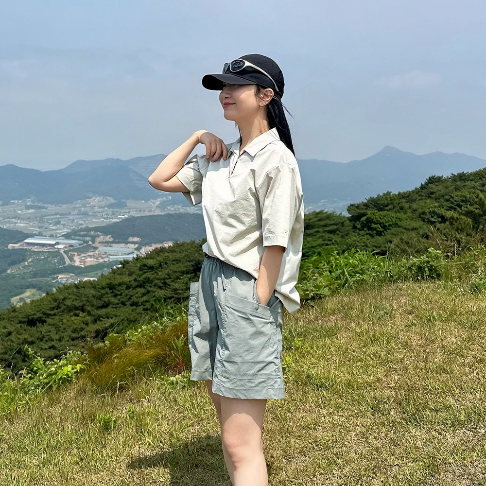냉감 루트 여성 폴로 티셔츠 Light Beige