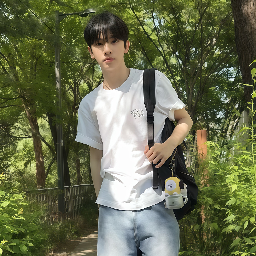 [스노우피크 I BT21] 그래픽 반팔 티셔츠 White