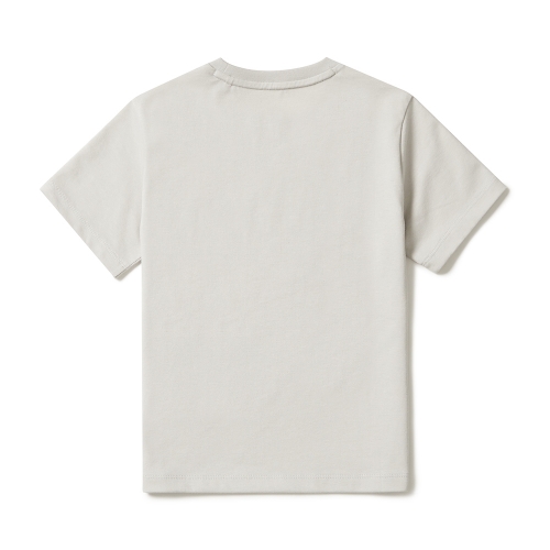 [스노우피크 X 라인프렌즈] 키즈 캠핑 반팔 티셔츠 Light Beige