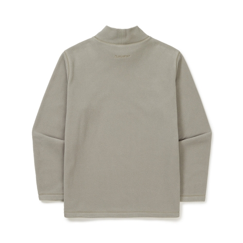 폴라텍100 모크넥 티셔츠 Beige Gray