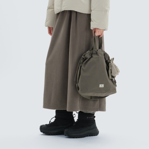 듀얼테크 라지 버킷백 Dark Khaki