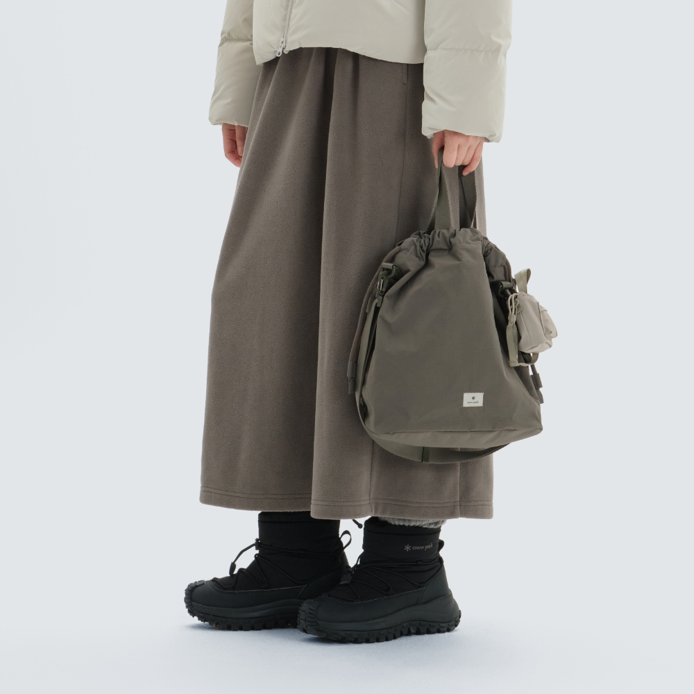 듀얼테크 라지 버킷백 Dark Khaki