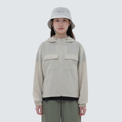 루트 여성 포켓 바람막이 Light Beige