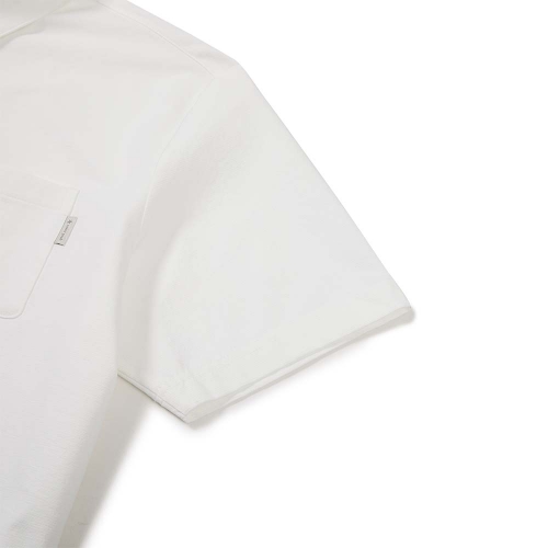 클래식 우븐 반팔 폴로 티셔츠 Off White