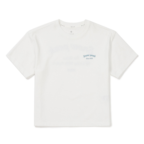 에어로쿨 여성 컬러 세미 크롭 반팔 티셔츠 Off White