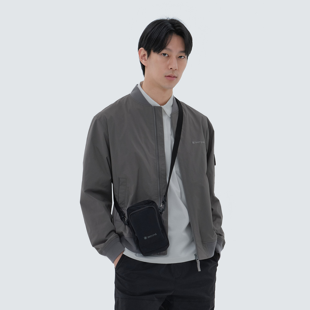 클랜드 우븐 봄버 자켓 Dark Gray