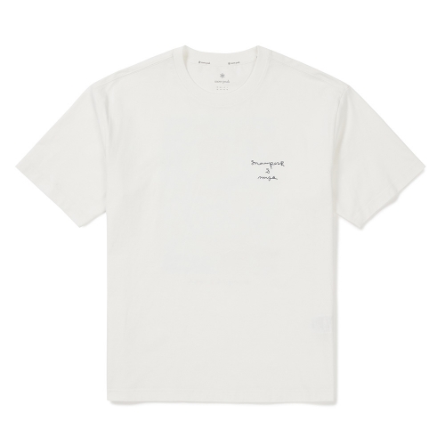 [스노우피크 X 마이큐] 그래픽 반팔 티셔츠 Off White
