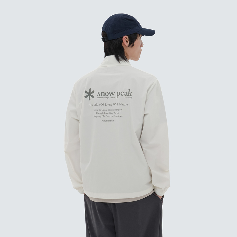 씬테크 우븐 스탠드넥 바람막이 Off White