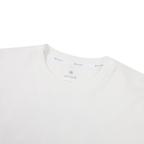 [스노우피크 X 성낙진] 캠핑 기어 반팔 티셔츠 Off White