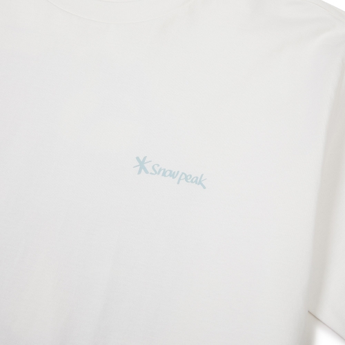 [스노우피크 X 성낙진] 캠핑 기어 반팔 티셔츠 Off White