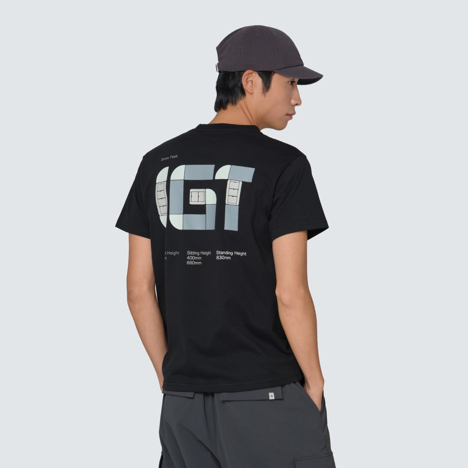 IGT 로고 반팔 티셔츠 Black