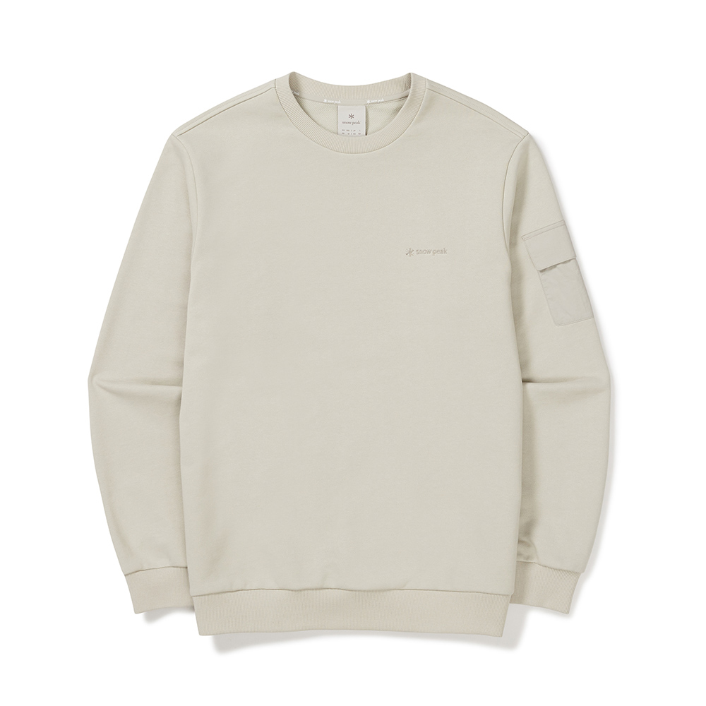 랜드 포켓 맨투맨 Light Beige