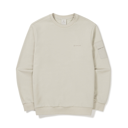 랜드 포켓 맨투맨 Light Beige