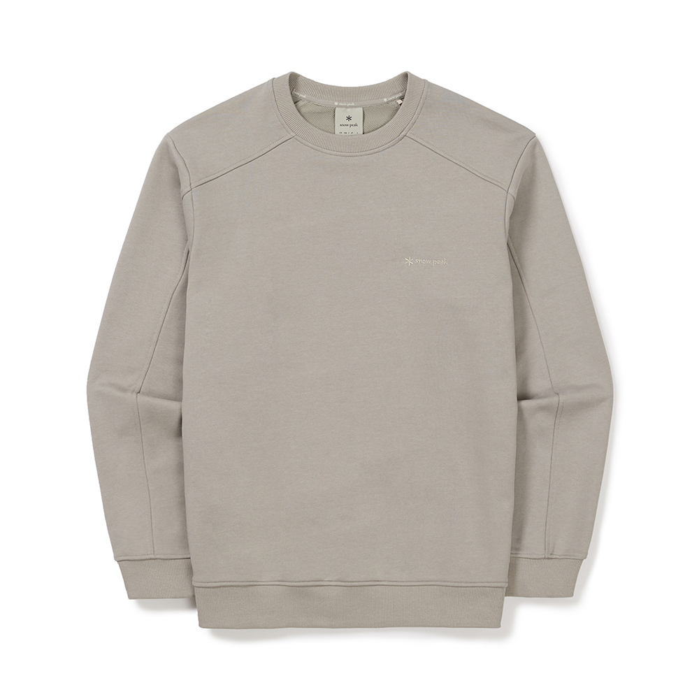 라인 맨투맨 Beige Gray