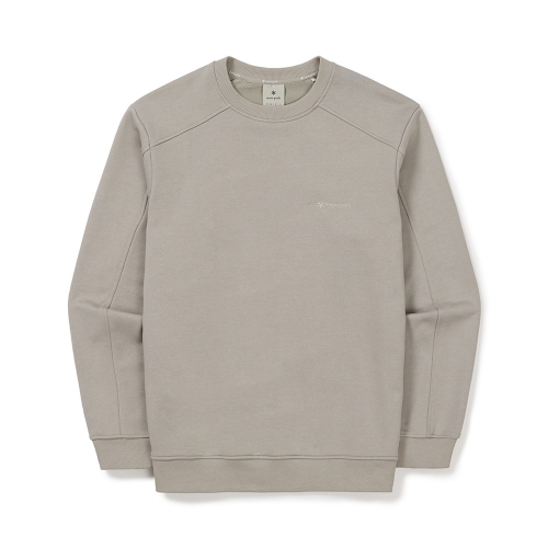 라인 맨투맨 Beige Gray