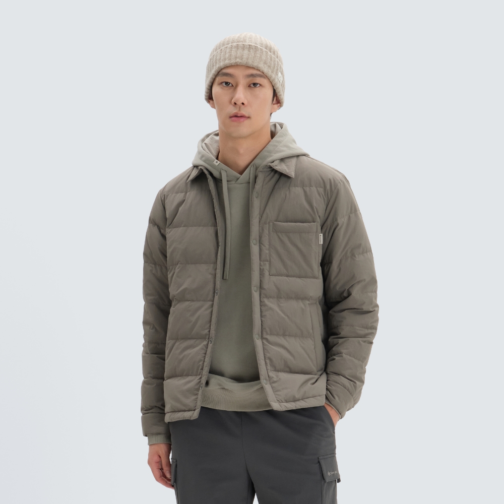 랜드에어 셔츠 경량 다운 자켓 Dark Khaki