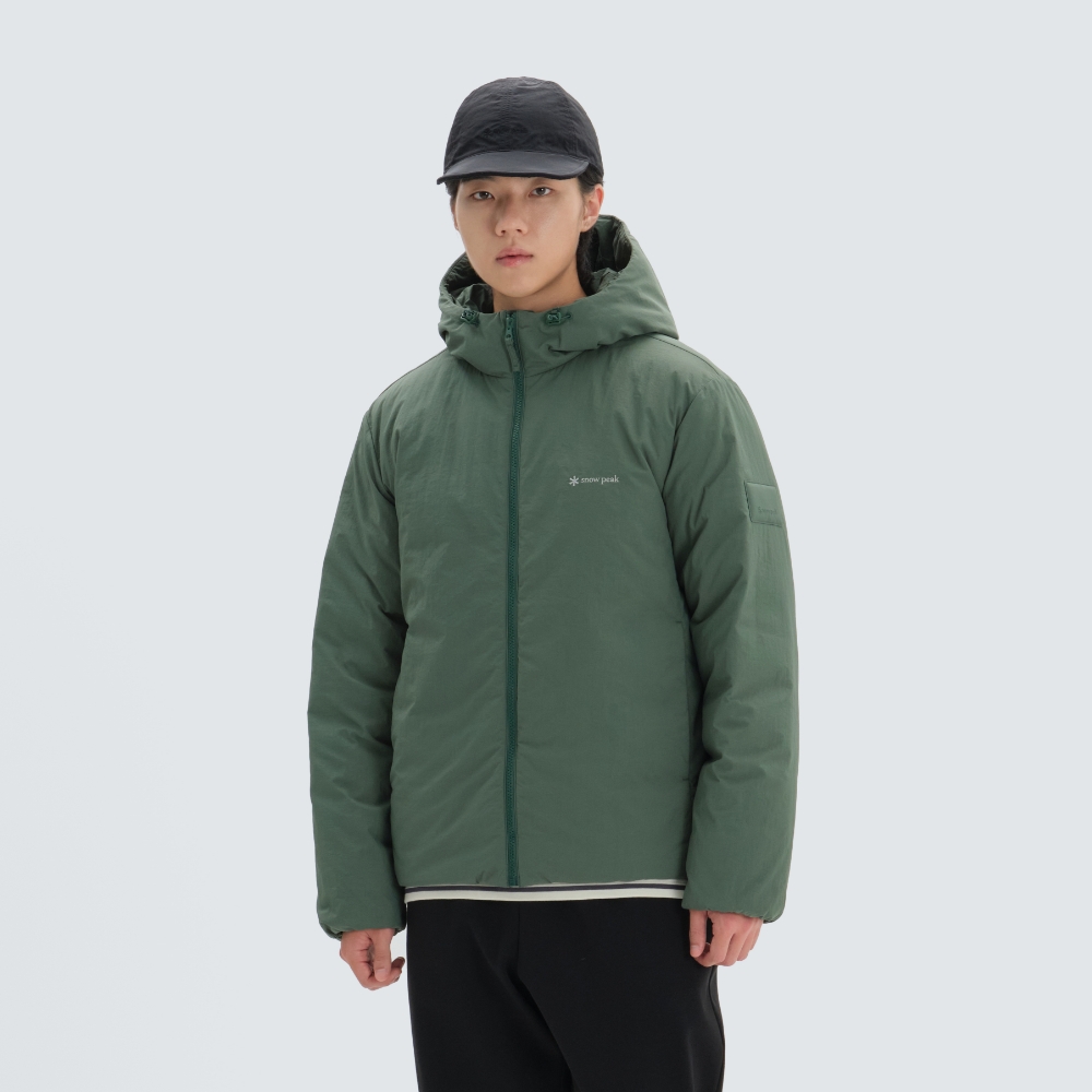 랜드 후드 경량 다운 자켓 Green